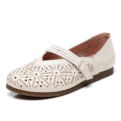 Womens Sandals Retro Mori girl hole sandals flat bottom handmade sandals