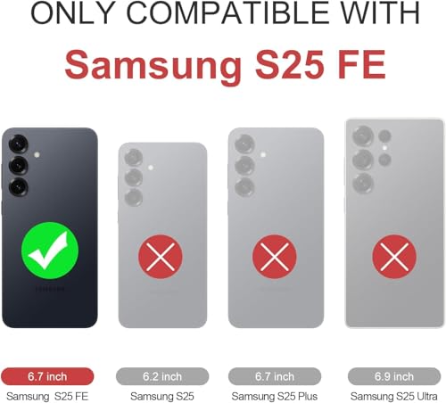 Image of REALCASE Silicone Samsung S25 FE 5G Back Cover Case, Scratch Resistant Protective Crystal Clear Transparent Shock Proof Bumper Back Cover Case for Samsung Galaxy S25 FE 5G