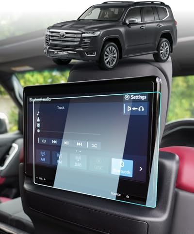 BIXUAN Land Cruiser Screen Protector Design for Toyota Land Cruiser 2016-2020 2021 LC300 FJA300W VJA300W 11.6-inch Back Seat Dual Entertainment TV Touchscreen HD Clear Tempered Glass Land Cruiser