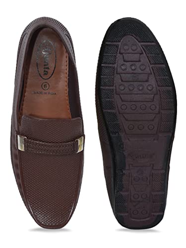 Image of AJANTA Men's Slip-on PVC Loafer | Waterproof & Rain Shoes| Slip Resistant Flexible Outsole | Lightweight Formal Moccasins for Office & Party