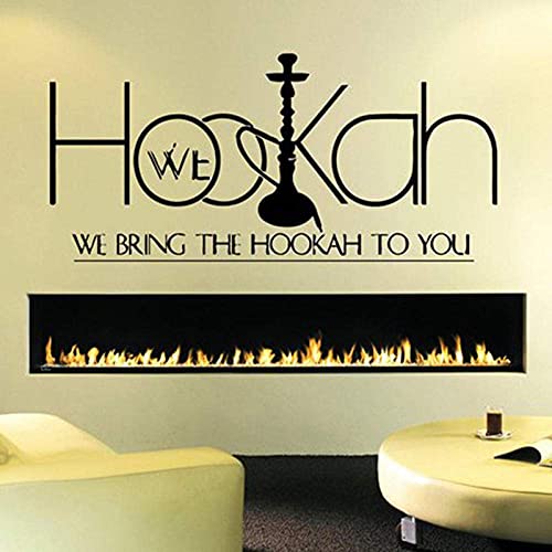 Wandaufkleber, Shisha Shop Wandtattoo Aufkleber Schlafzimmer Shisha Lounge Logo Shisha Bar Fenster Wanddekoration…