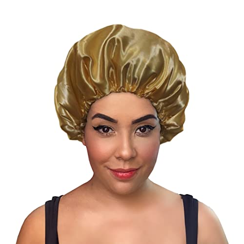 Touca De Cetim Camada Dupla Niale (Dourado)