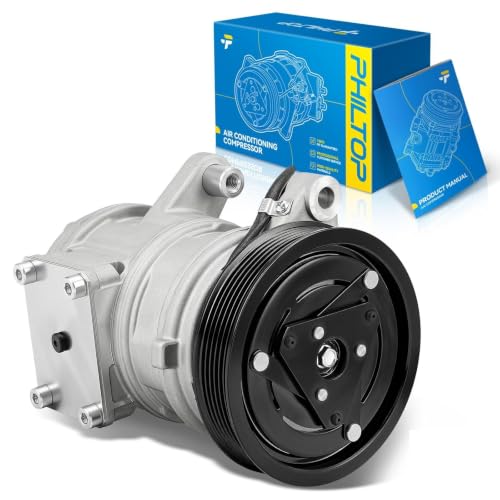 Image of PHILTOP 55037617AC NEW Air Conditioner AC Compressor with Clutch for Jeep Wrangler 1999-2006 4.0L,Grand Cherokee 1999-2004 4.0L