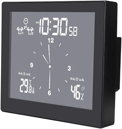 Reloj de pared digital para baño, ducha, cocina, temporizador de pared con alarma, pantalla LCD grande, temporizador de pantalla táctil, tiempo de