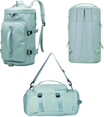 Image of Women Large Capacity Folding Travel Tote Bag|Waterproof Oxford Fabric Duffel Bag |Lightweight Foldable Expandable |Carry On Bag|Dry and Wet Storage |Travel Organizer| Portable Luggage Bag(multy color)