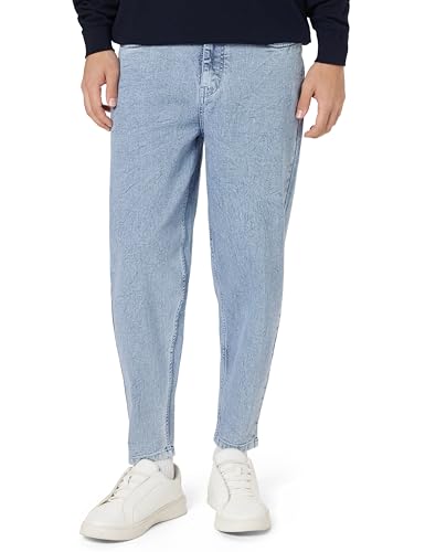 Image of Styli Men Balloon Fit Jeans with Pocket Construction | High-Rise Relaxed Fit Denim Pants | Comfortable Casual Everyday Wear | Stylish Wide-Leg Denim for Smart Casual Outfits