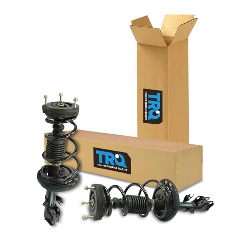 Image of TRQ Rear Driver and Passenger Side Strut and Spring Assembly Set Loaded | For 12-17 Toyota Camry L LE XLE Hybrid LE Hybrid XLE