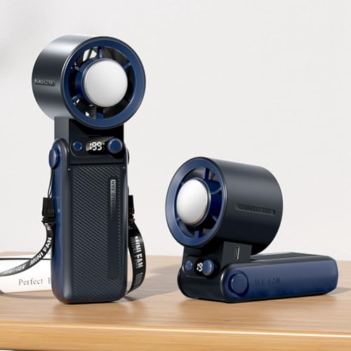 Mini ventilador turbo portátil recargable con potentes vientos regulables 3