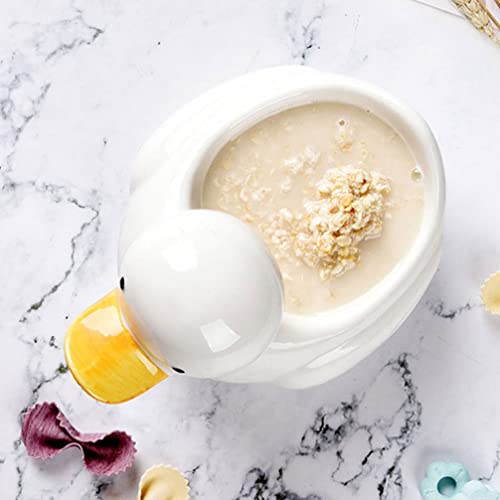 Angoily Flavor Dish Sushi Dipping Bowl Porcelain Bowl Ceramic Animal Shaped Bowls Serving Bowls For Fruit Salad Candy Nut And Snack Duck Porcelain Seasoning Bowl Pottery Side Dishes #TOP2