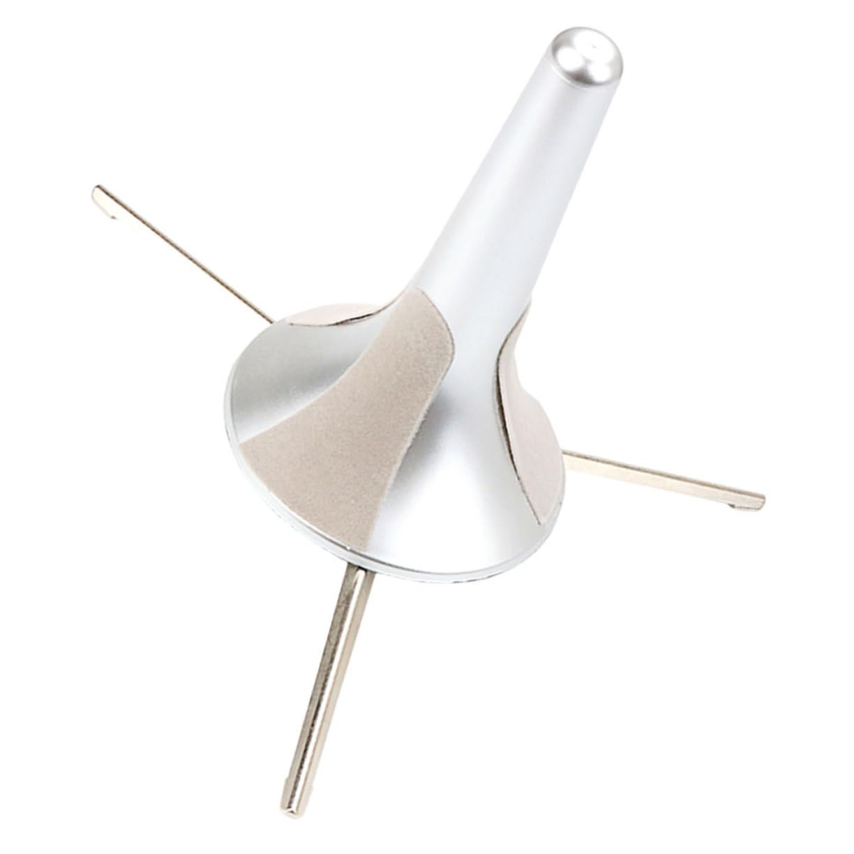 Levemolo Quick-install Trumpet Stand Holder Portable 3 Leg Metal Support for Trumpet and Trombone Silver Cb103