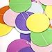 GUGELIVES Paper Garland,67ft 5pack Colorful Party Paper Garland Circle Dots , Hanging Streamer Banner Background Decor for Birthday/Wedding/Baby Shower/Classroom/New Year/Christmas