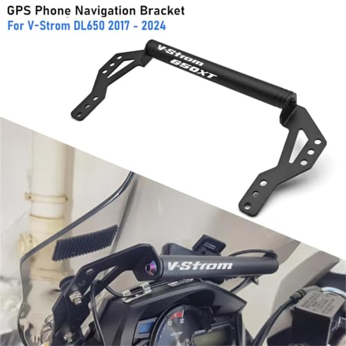 Soporte de navegación Vstrom 650 con anclaje elevado de parabrisas 2