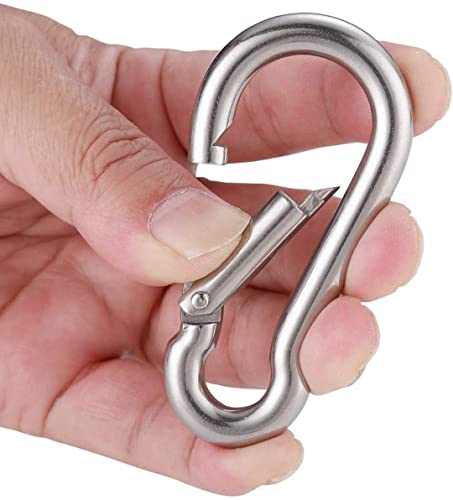 Image of Fitcozi Cable Attachments for Gym - Gym Equipment Accessories - Cable Machine Attachments - Crossfit Equipment for Home Gym Handles - Cable Pulley Equipment Gym (Carabiner Hook)