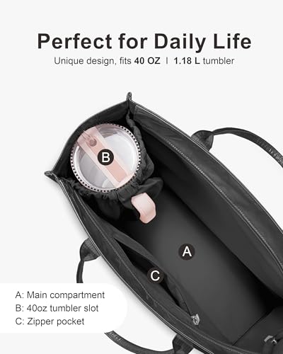 Bolso tote grande de PVC para mujer con asas miniatura 5