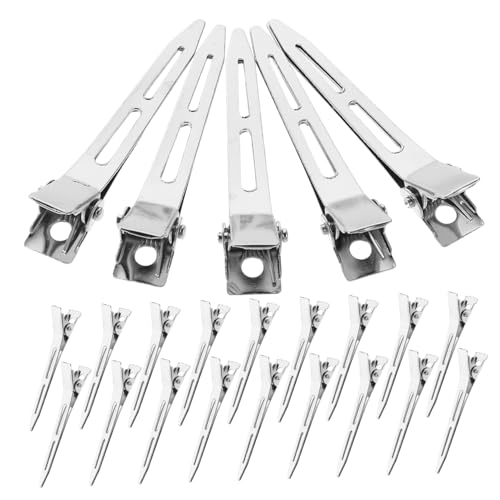 Pinces à cheveux métal duckbill clips sectionnement précis pour femmes et filles