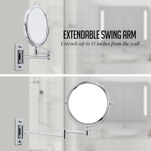 Espejo para Maquillaje de Pared Redondo con Magnificación 7" miniatura 7