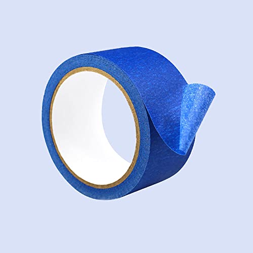 Image of Blue Painter's Tape 33 Yards, Multi Surface Masking Tape in Total, 8-50mm Wide Multi Size Painting and Decoration Supplies, Indoor and Outdoor Use