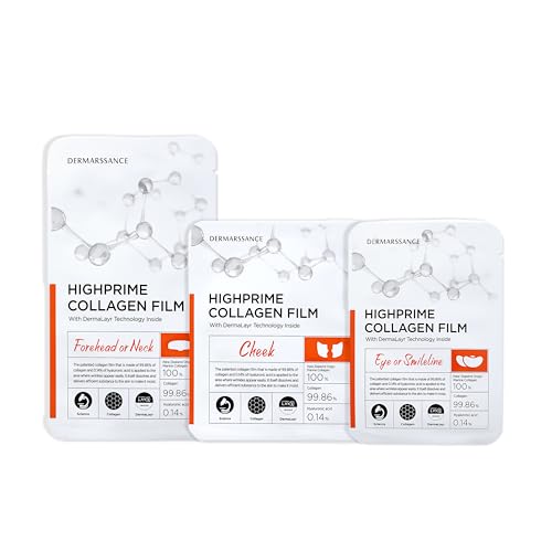 KPRODUCT4U) Dermarssance HighPrime Collagen Film Individual Set (Eye/Smileline 1 Pair Cheeks 1 Pair Forehead or Neck 1 pc)