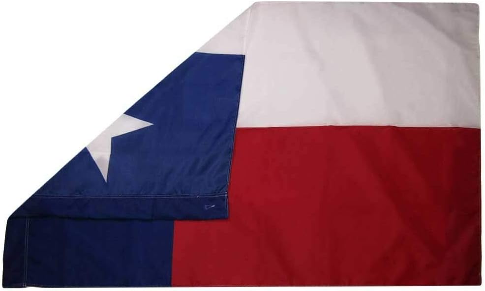MWS 3'X5' Texas State Polyester Nylon 150D 3x5 Flag Set (Super Polyester) w/Heavy Duty 6-Feet Spinning Flag Pole Bracket Residential Commercial