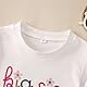 Big Sister Shirt Baby Ankündigung für Mädchen Tshirt mit Big Sis Stickerei Kleinkind Befördert Zu Große Schwester T-Shirt Sommer Kurzarm Shirts Süßes Bestickt Baumwolle Top(Weiß,18-24Monate)