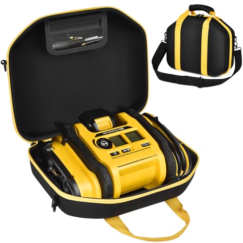 PAIYULE Air Compressor Case for DEWALT 20V MAX Tire Inflator DCC020IB Portable Cordless Battery Air Pump Bag for Car, Tools Accessories Organizer Storage Holder (Box Only)