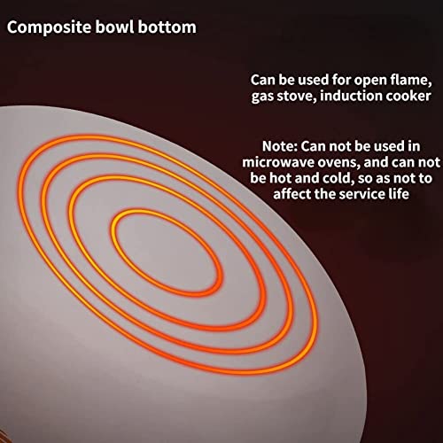 Tenbroman Salad Bowl Set Of 5, Enamel Bowl With Plastic Covers,5 Flower Pattern Food Containers,For Placing Ramen, Pasta, Soup, Fruit, Salad, Etc. (A) #TOP5