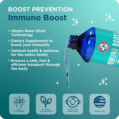 image for Be Smart Get Prepared Nano Silver Immuno Boost - 16 oz - Daily Immune 