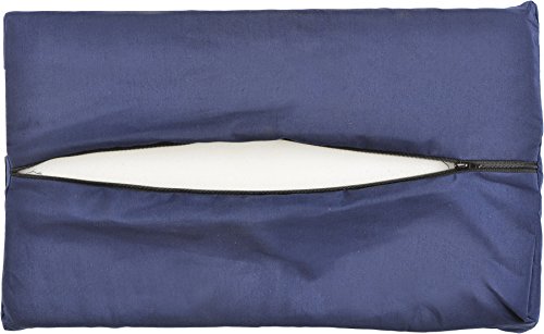 Nova Medical Products Knee Elevation Pillow, Elevating Leg Rest Pillow Wedge, 17" & 22" Widths, Removable & Washable Cover, Blue #TOP3