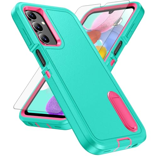 Coque Samsung A15 5G antichoc Asuwish robuste avec fente cachée cyan