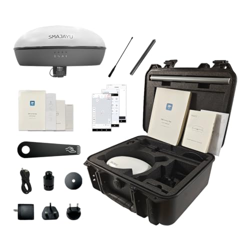 Image of SMA20 Pro RTK Base Station GNSS Receiver GPS Land Survey Equipment, Connect with Drones /UAVs, Free Field Surveying Software for Permanent Use,1408 Channels, NOAA /PPK, for GIS and Precision Agriculture