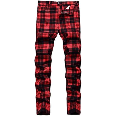Pantalon chino à carreaux NOVOCCT Cover