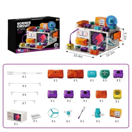 Dollox Science Kits for Kids – Level 4 Electrical Circuit Blocks with 380+ Projects, Educational Electronics Toy for Boys & Girls, Perfect Christmas & Birthday Gift - Image 2