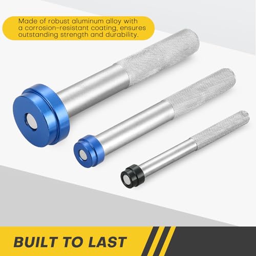 Image of 33PCS Bearing Press Kit | Bearing Race and Seal Driver Set with Metric SAE Adapters, Bushing Driver Set with 3 Knurled Handles for Seal Installation, Bearing Race and Bushing Drivers