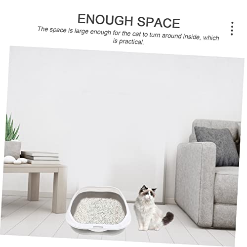 GANAZONO 1 Conjunto caixa de areia para gatos pequeno penicos caixas de plástico lata de lixo comadr