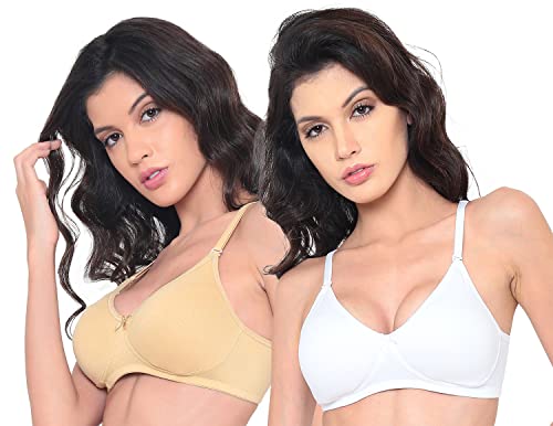Image of Laavian Women's Cotton Non Padded Non-Wired Regular T-Shirt Bra