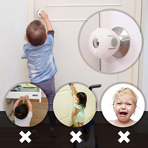 Mom's Choice Gold Awards Winner - EUDEMON 4 Pack Baby Safety Door Knob Covers Door Knob Locks(not Suit for All Door knobs) - Image 7