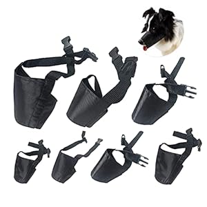 Amacoam Hund Maulkorb Nylon 7 Stück Set