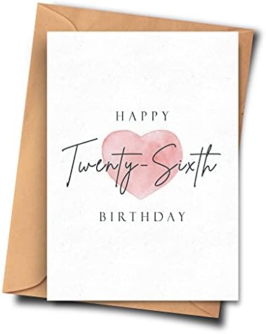 Fat Flamingos 16th Birthday Card Clean Design Water Colour Heart unisex card - For Him, Girlfriend, From her, Sister, Partner (A5 - 5.8x8.3inch - 14.8x210cm)