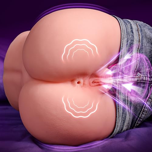 Image of BIG SHOCKED Realistic Butt Masturbator Sex Toys for Men, 10 Sucking & 10 Vibrating Sex Doll Pocket Pussy 15LB USB Rechargeable Full-Form Sex Dolls Male Sex Toy Waterproof Adult Toys Storker