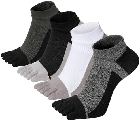 VWELL Cotton Five-Finger Low Cut (4 Pairs) – Best Cotton Toe Overall
