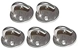A 33mm B 8mm C 4.5mm D 5mm Crochet Sur Platine Ronde inox A4 Diamètre Ø 33mm (Lot de 5) inox A4