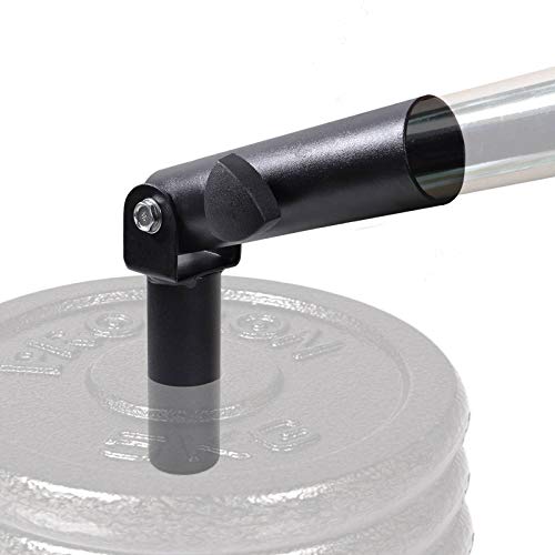 Ollieroo Barbell T-Bar Row Plate Post Insert Landmine - Fits 2'' Olympic Bars, Full 360 Swivel, Easy to Install, Great for Back Exercises, 360 Degree Swivel