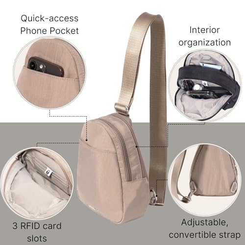 Image of Baggallini Double Zip Mini Sling