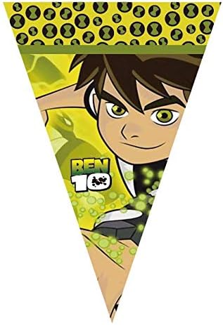 Ben Aliens Friends Party Banner Happy Birthday Flag Aliens Decoration Garland Supplies