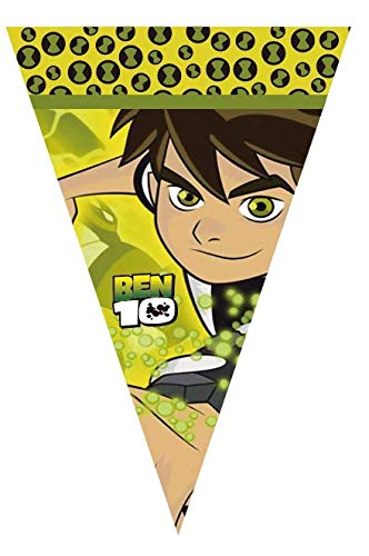 Ben Aliens Friends Party Banner Happy Birthday Flag Aliens Decoration Garland Supplies