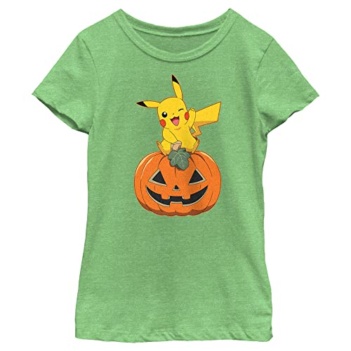 Fifth Sun Pokemon Pika Pumpkin Girls Short Sleeve Tee Shirt