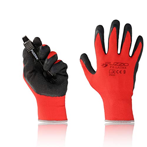 Guanti Da Lavoro Uomo Hantex HX1 MAX Nylon & Lycra Stretch Work Gloves Foam Tex Palm Coated 7 Hantarex Monitor - Foto 11