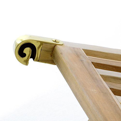 Teak Divero Liegestuhl Florentine – Eleganter Deckchair