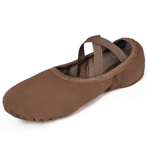 Ballet Shoes for Women Highly Stretch Canvas Dance Split Sole Dance...