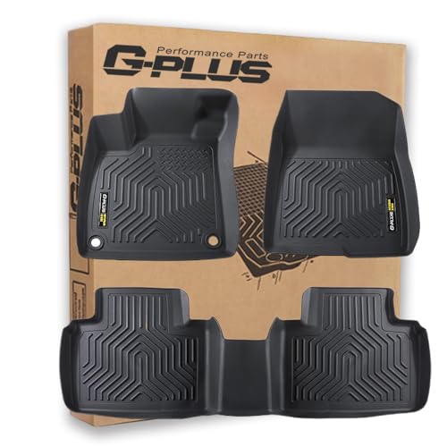 G-PLUS Floor Mats 3PCS Compatible with Honda Accord Sedan 2018 2019 2020 2021 2022 TPE All Weather Full Cover Protection 3 Piece,1st & 2nd Row Floor Liners 18-22|Fit Honda Accord|3PCS